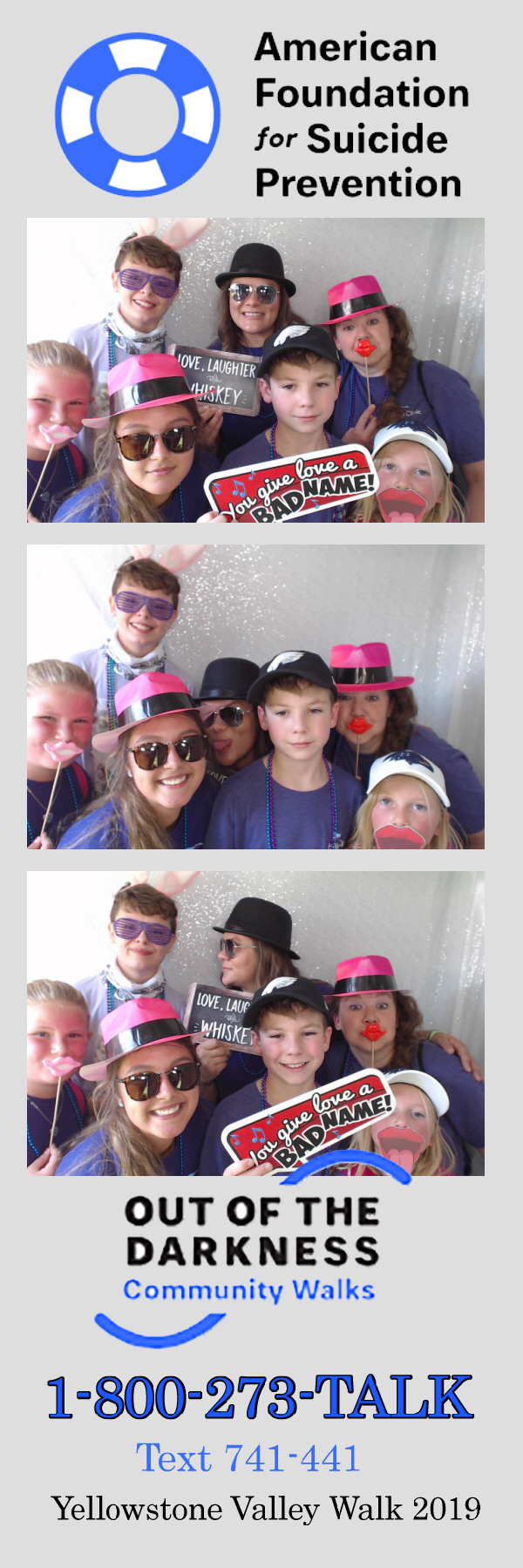 Out of the Darkness Walk 2019 | View more photos from the event at gallery.photoboothbillings.com/u/PhotoBoothBillings/Out-of-the-Darkness-Walk-2019